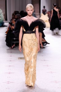 Model on the catwalk
