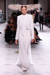 Model on the catwalk