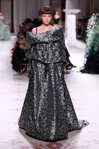 Model on the catwalk