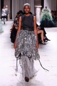 Model on the catwalk