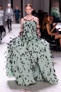 Model on the catwalk