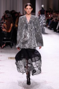 Model on the catwalk