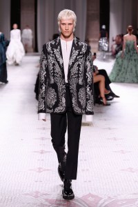 Model on the catwalk