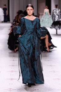 Model on the catwalk