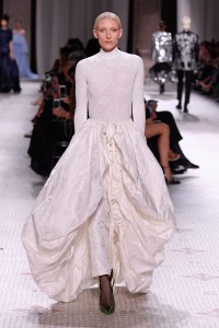 Model on the catwalk