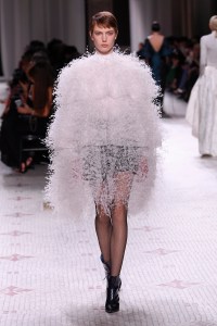 Model on the catwalk
