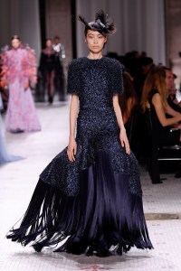 Model on the catwalk