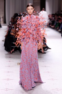 Model on the catwalk