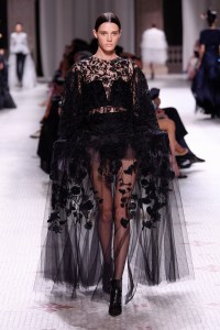 Model on the catwalk