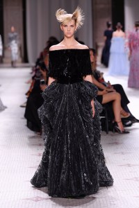 Model on the catwalk
