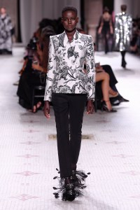 Model on the catwalk