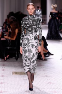 Model on the catwalk