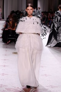Model on the catwalk