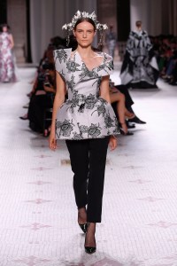 Model on the catwalk