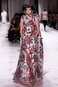 Model on the catwalk