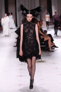 Model on the catwalk