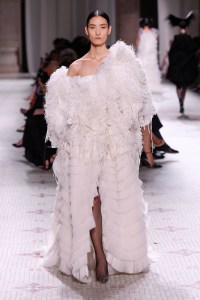 Model on the catwalk