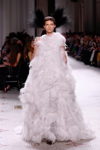 Model on the catwalk