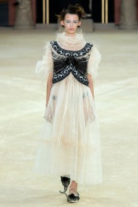 model on the catwalk