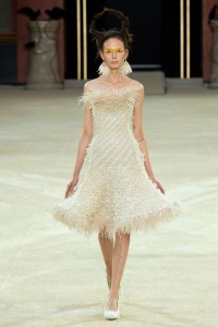 model on the catwalk