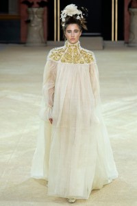 model on the catwalk