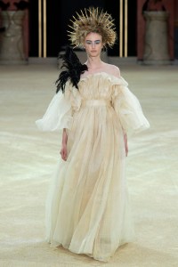 model on the catwalk