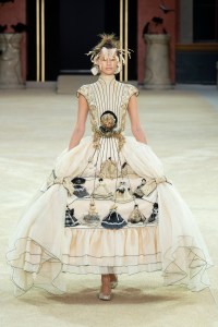 model on the catwalk