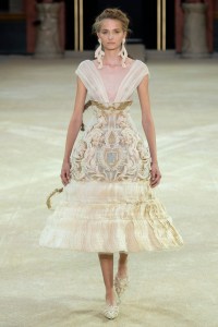 model on the catwalk