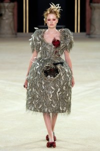 model on the catwalk