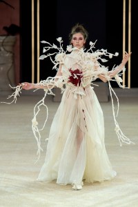 model on the catwalk