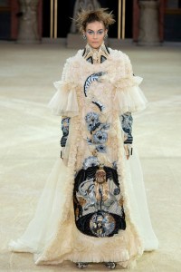 model on the catwalk