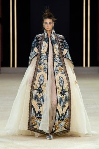 model on the catwalk