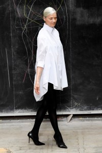 Model on the catwalk