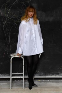 Model on the catwalk