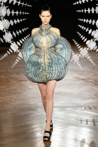 Model on the catwalk