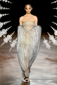Model on the catwalk
