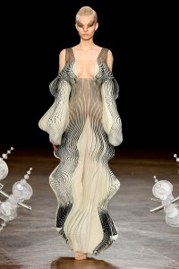 Model on the catwalk