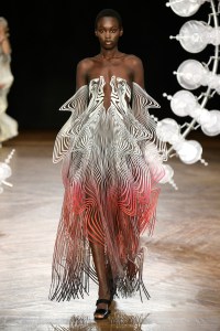 Model on the catwalk