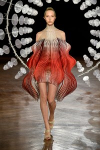 Model on the catwalk