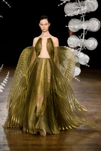 Model on the catwalk