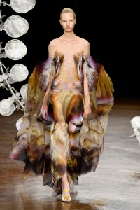Model on the catwalk