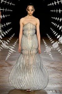 Model on the catwalk