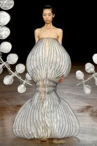 Model on the catwalk