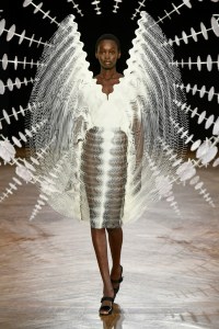 Model on the catwalk