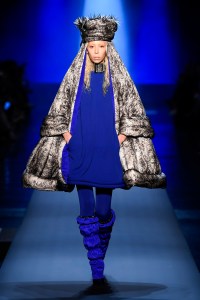 Model on the catwalk