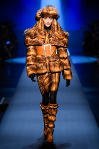 Model on the catwalk