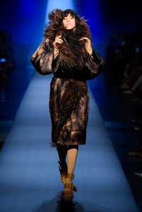 Model on the catwalk