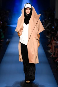 Model on the catwalk