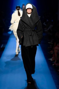 Model on the catwalk