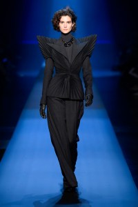 Model on the catwalk